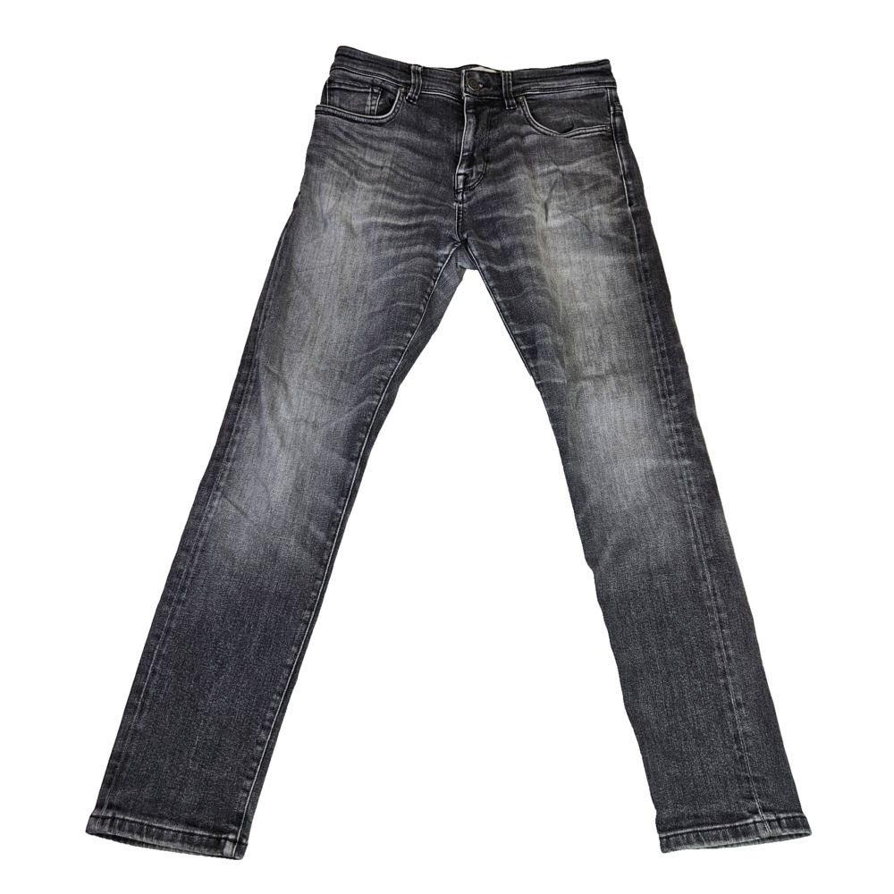 Selected Organic Cotton Jean Mens 30x28 Toby Slim Tapered Leg Black Gray Denmark